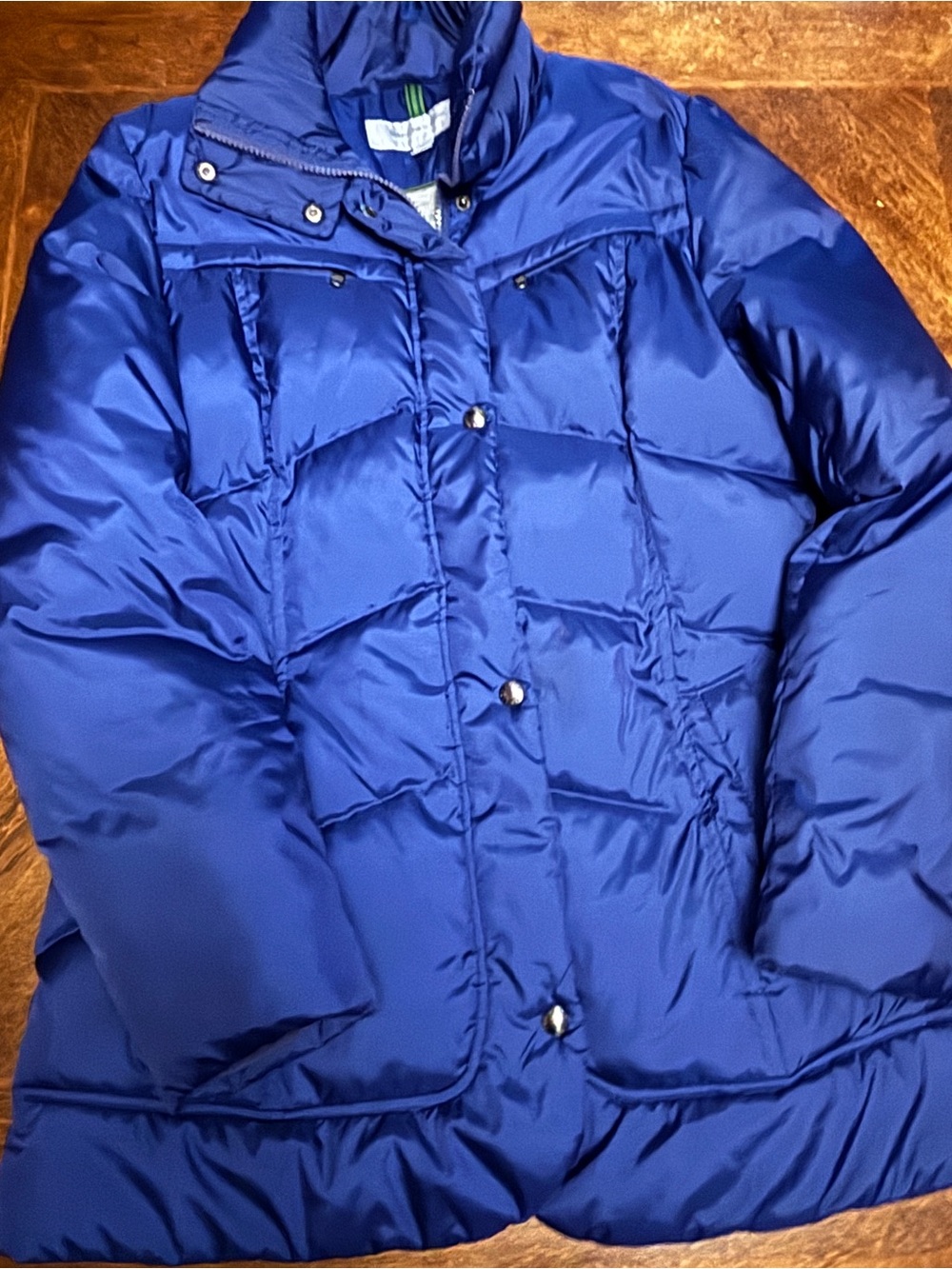 Andrew Marc Royal Blue Quilted Puffer Jacket